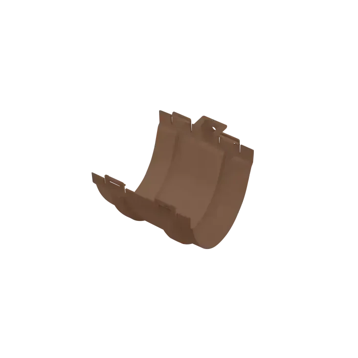 Муфта жёлоба, ПВХ, серия Элит, цвет Коричневый
