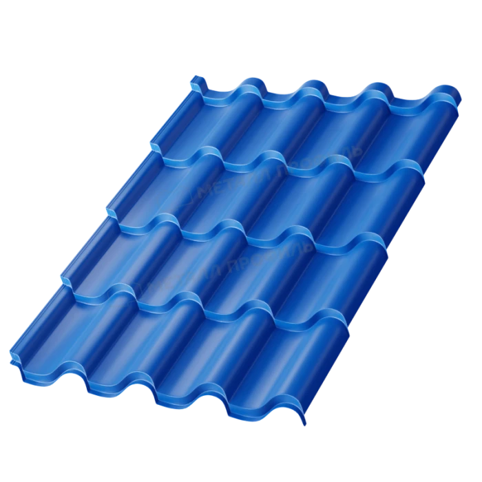 Металлочерепица Металл-Профиль Монтерроса-ML 0,5 PURMAN® RAL 5005 Синий насыщенный