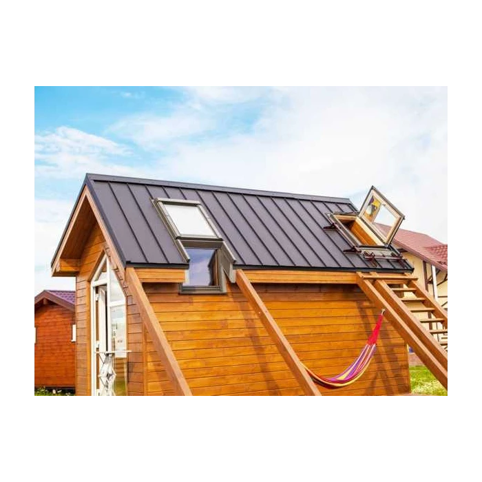 Фальцевая кровля Кликфальц mini Grand Line 0,5 Velur X RAL 7024 Мокрый Асфальт