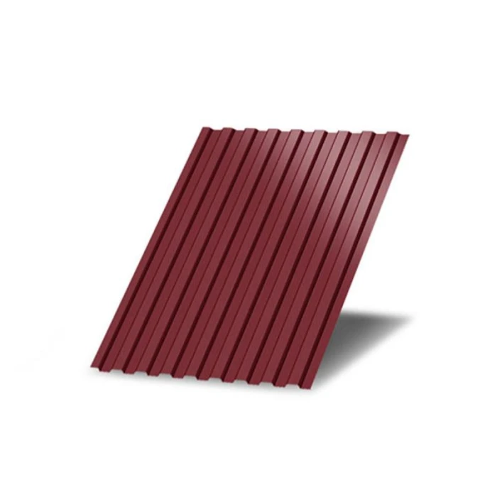 Профнастил C8 0.31 Полимерный RAL 3005 Темно-красный