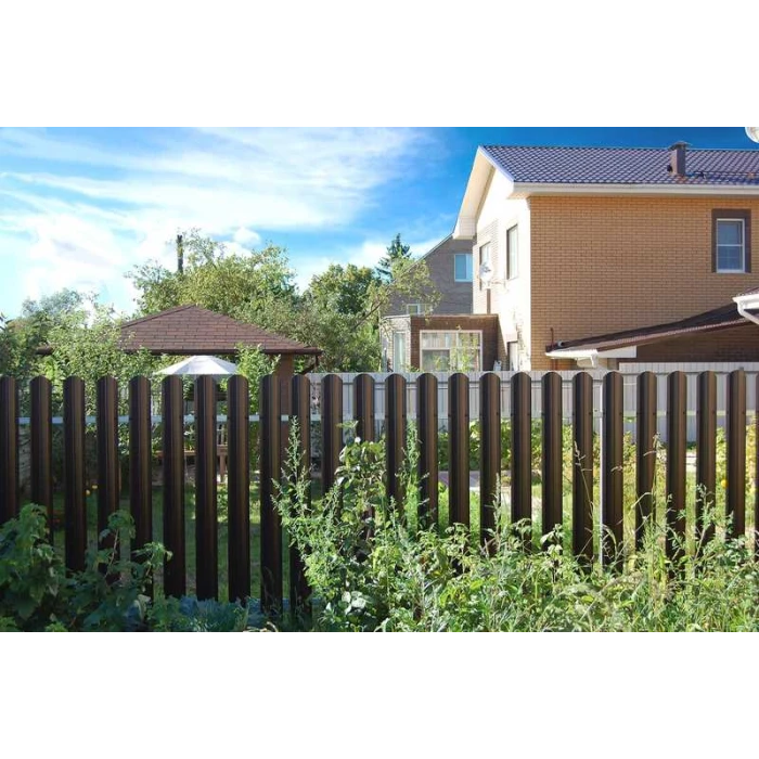 Штакетник П-образный B фигурный Grand Line 0,45 Полиэстер RAL 5005 Сигнальный Синий